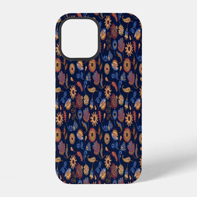 Funda Para iPhone Floral Rústico Folclórico (Reverso )
