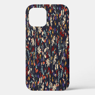 Funda Para iPhone 12 Floral tropical: Vintage botánico aleatorio.