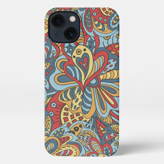 Funda Para iPhone Floral Y Glamour Patrón De Moda Sin Marea (Reverso )