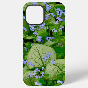 FUNDA PARA iPhone 12 PRO MAX FLORALES/GRUPOS DE FLORES AZULES PERVINCA DELICADA