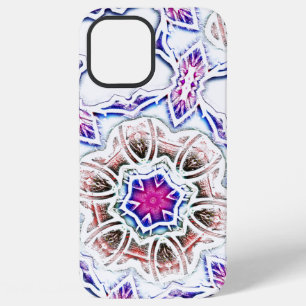Funda Para iPhone 12 Pro Max Floreado en textura de yeso, sombra suave sobre bl