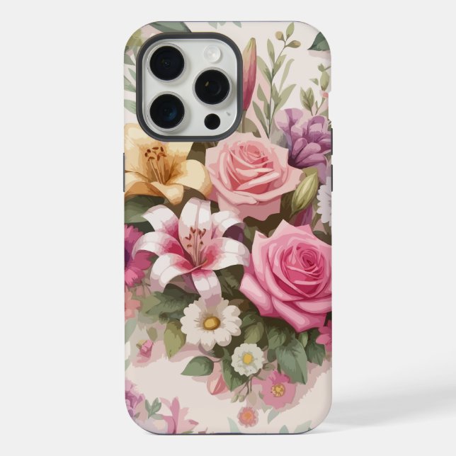 Funda Para iPhone Florecer Floral (Reverso )