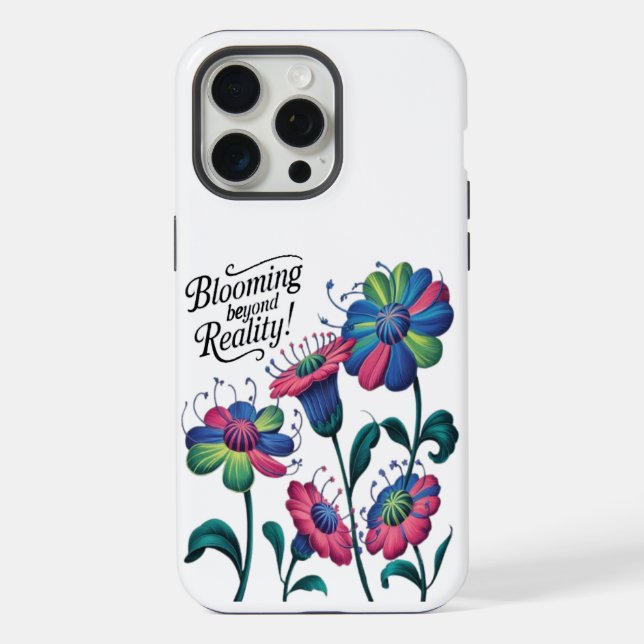 Funda Para iPhone florecer más allá de la realidad (Reverso )