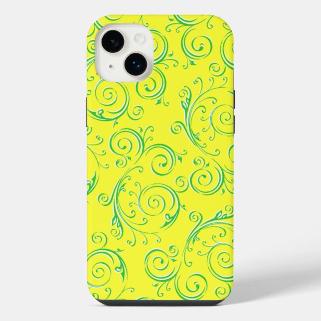 Funda Para iPhone Florecer Remolino (Reverso)
