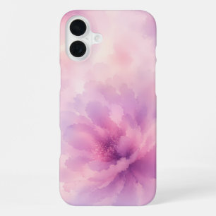 Funda Para iPhone 16 Plus Florecimiento abstracto de lavanda rosa acuarela