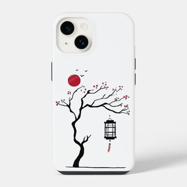 Funda Para iPhone "Florecimiento nocturno" (Reverso )