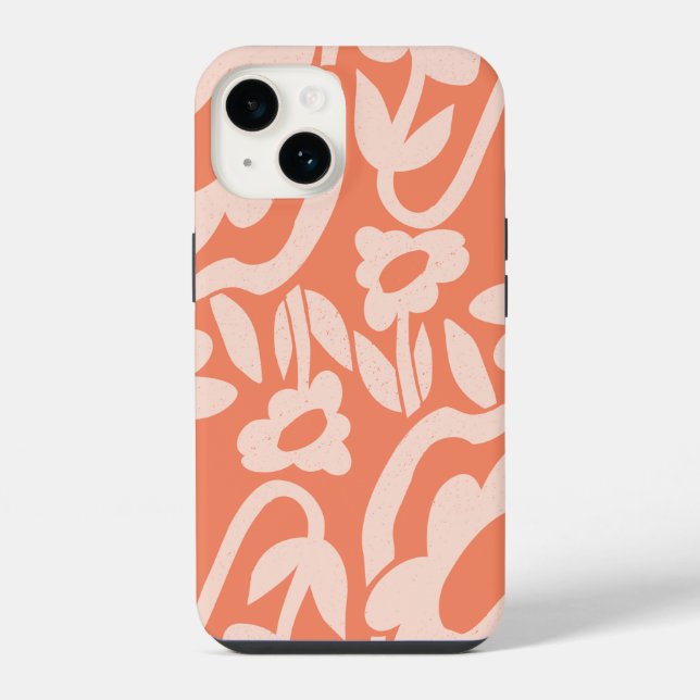 Funda Para iPhone Florecimiento Retro (Reverso )