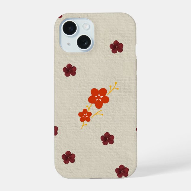 Funda para Iphone flores  (Reverso )