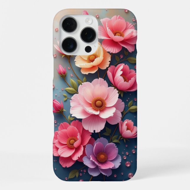Funda Para iPhone Flores  (Reverso )