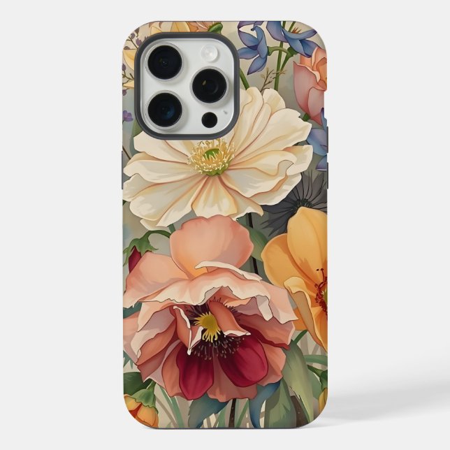 Funda Para iPhone flores (Reverso )