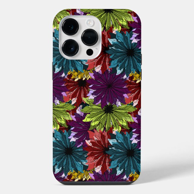 Funda Para iPhone Flores acuarelas (Reverso )