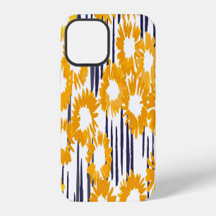 Funda Para iPhone 12 Flores amarillas: cosecha pintada a mano