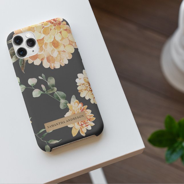 Funda Para iPhone Flores amarillas modernas y regalo personalizado d (Subido por el creador)