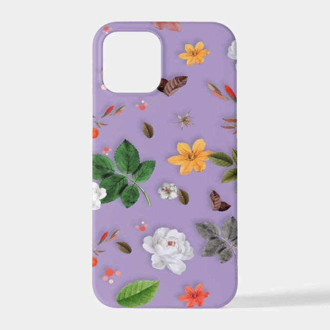Funda Para iPhone Flores Amarillas y Rosas Blancas 21 (Reverso )