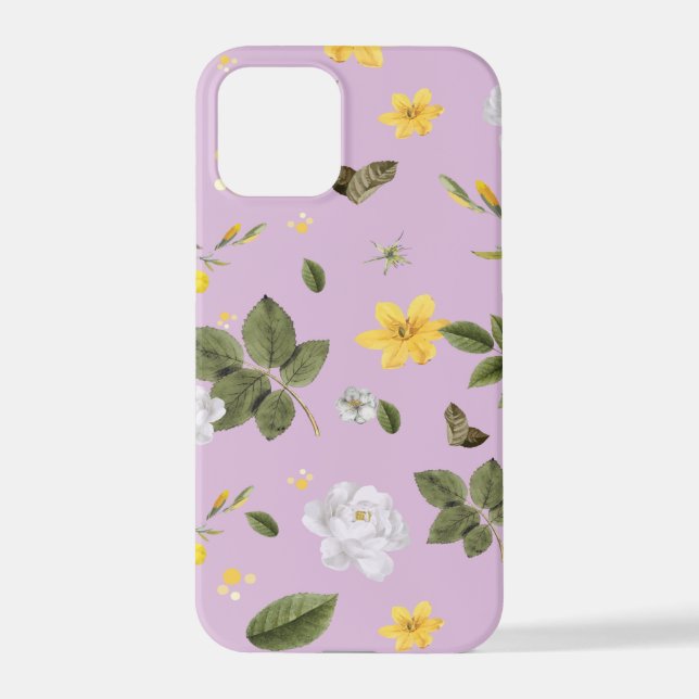 Funda Para iPhone Flores amarillas y rosas blancas 5 (Reverso )