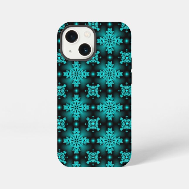 Funda Para iPhone Flores artdeco en estilo retro (Reverso )