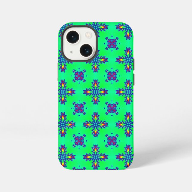 Funda Para iPhone Flores Artdeco en estilo retro (Reverso )