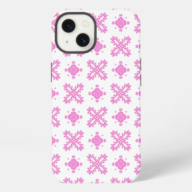 Funda Para iPhone Flores Artdeco en Estilo Retro (Reverso )