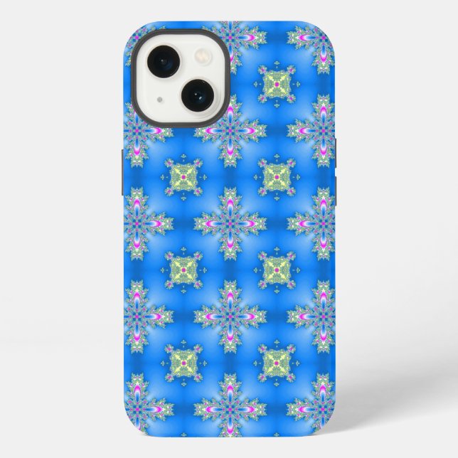 Funda Para iPhone Flores artdeco en estilo retro (Reverso )