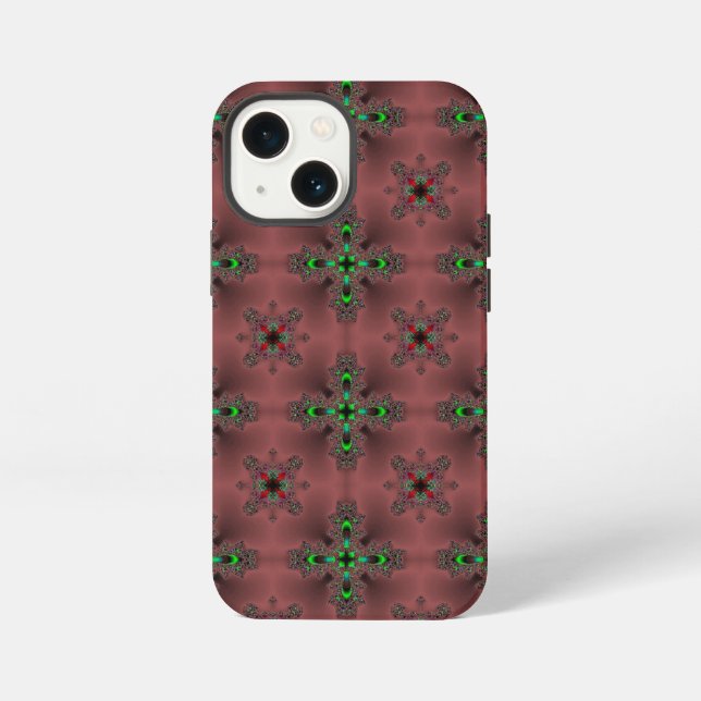 Funda Para iPhone Flores Artdeco en estilo retro (Reverso )