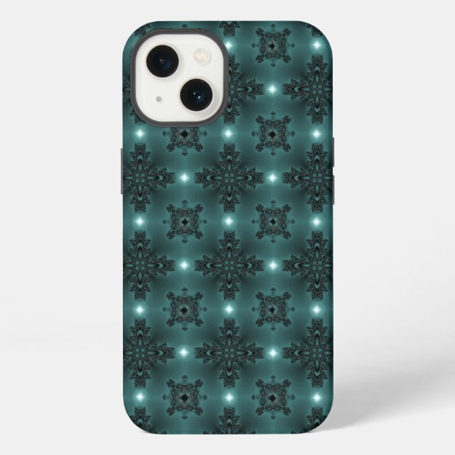 Funda Para iPhone Flores Artdeco en Estilo Retro (Reverso )