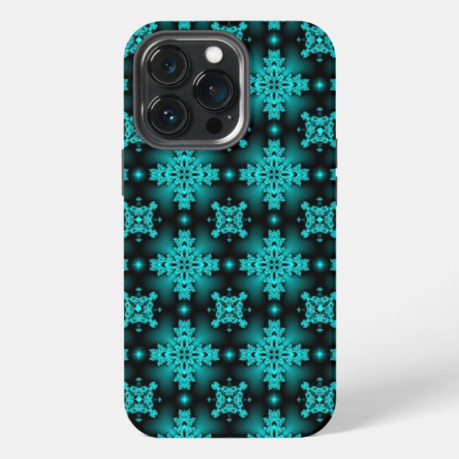 Funda Para iPhone Flores artdeco en estilo retro (Reverso )
