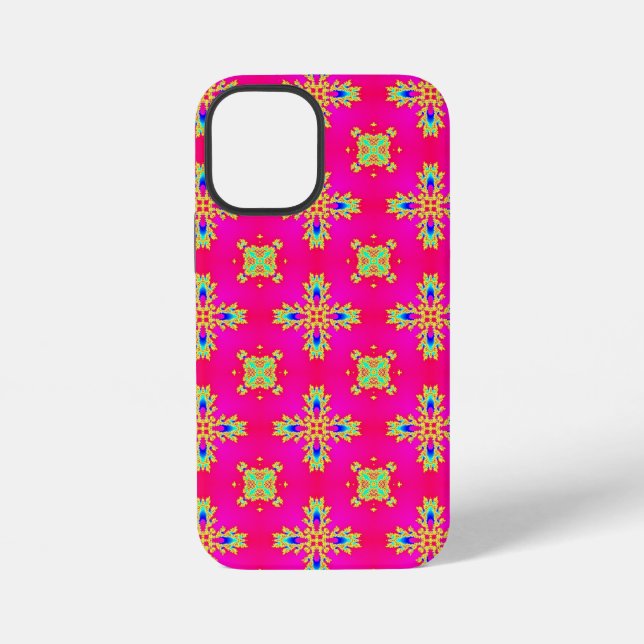 Funda Para iPhone Flores artdeco en estilo retro (Reverso )