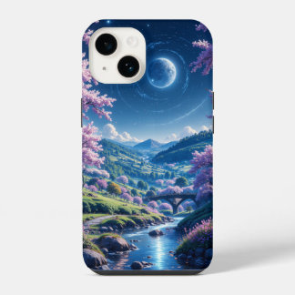 Funda Para iPhone 14 Flores bajo un cielo estrellado