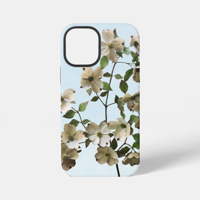 Funda Para iPhone Flores blancas de cornejo en flor (Reverso )