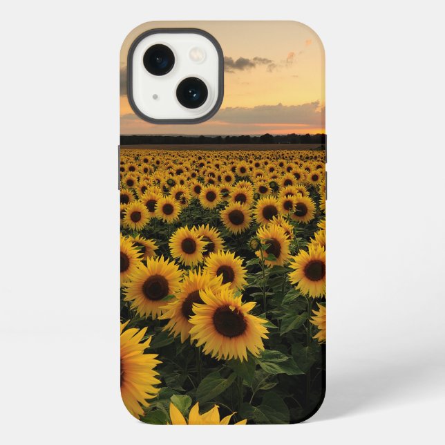 Funda Para iPhone Flores | Campo de Girasoles (Reverso )