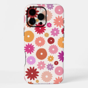 Funda Para iPhone 16 Pro Max Flores Coloridas Patrón Grande