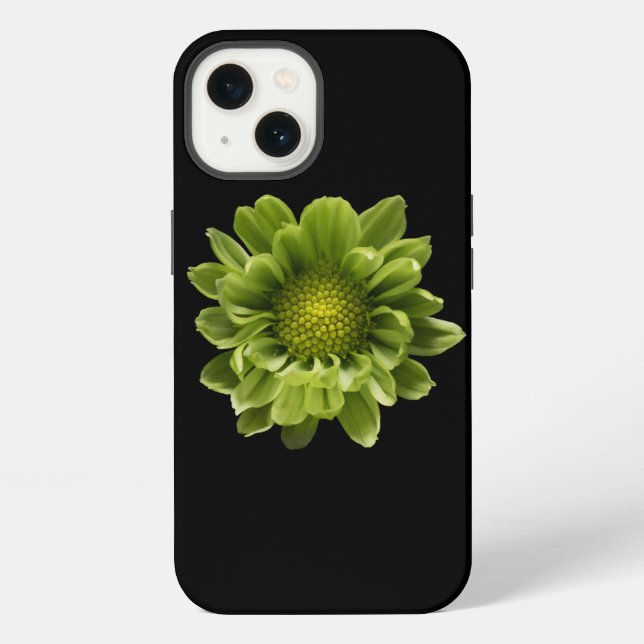 Funda Para iPhone Flores | Crisantemo Verde (Reverso )