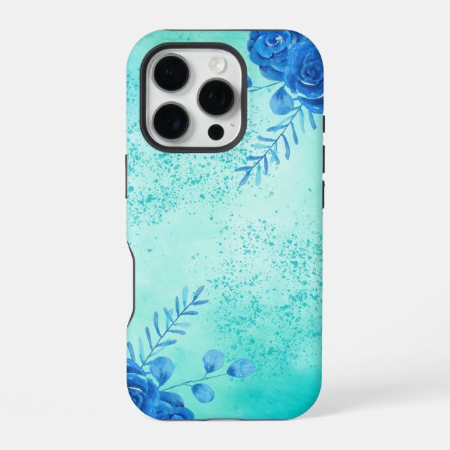Funda Para iPhone Flores de acuarela de cereza |  (Reverso )