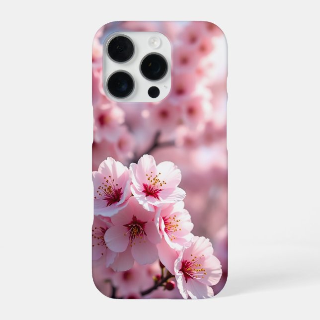 Funda Para iPhone flores de cerezo (Reverso)