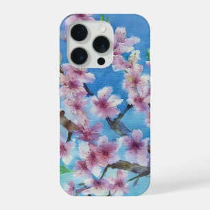Flores de Cerezo Acuarela de Moda Pintadas a Mano