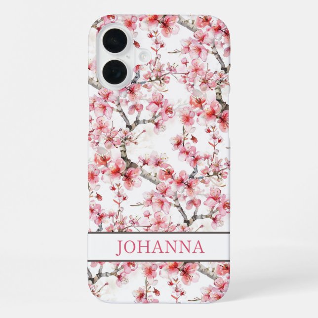 Funda Para iPhone Flores de Cerezo Sakura Japonesas  (Reverso )