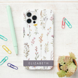 Funda Para iPhone 12 Pro Flores de colores, flores silvestres, vegetación,