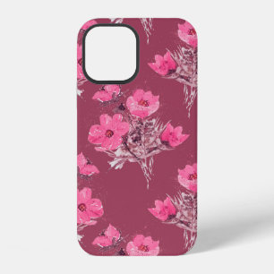 Funda Para iPhone 12 flores de cosmos patrón continuo abstracto, arte,