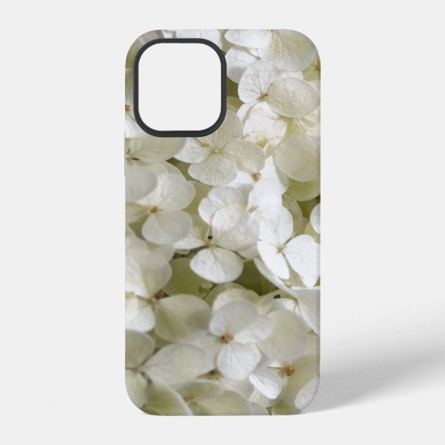Funda Para iPhone Flores de Hortensia Blancas (Reverso )