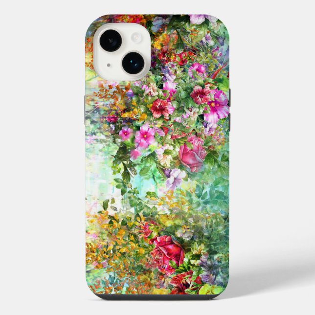 Funda Para iPhone Flores de jardín  (Reverso)