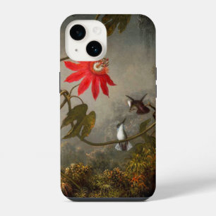 Funda Para iPhone 14 Flores de la Pasión con Colibríes Heade