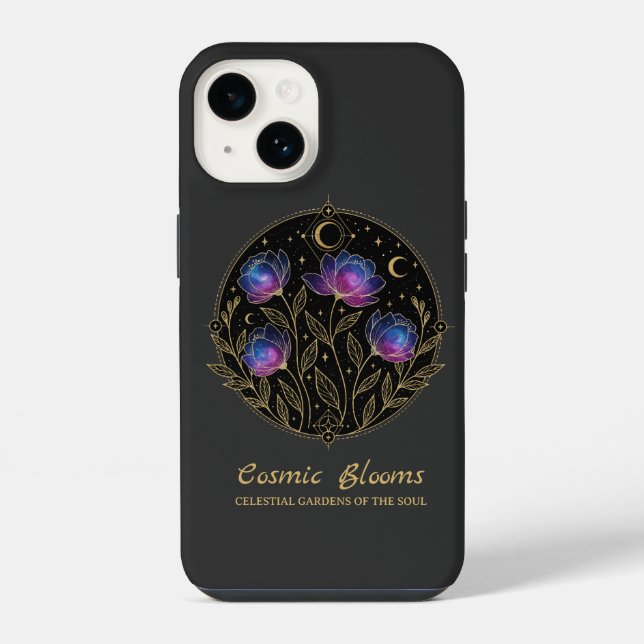 Funda Para iPhone Flores de Mandala Floral Celestial – Bloom Cósmico (Reverso )