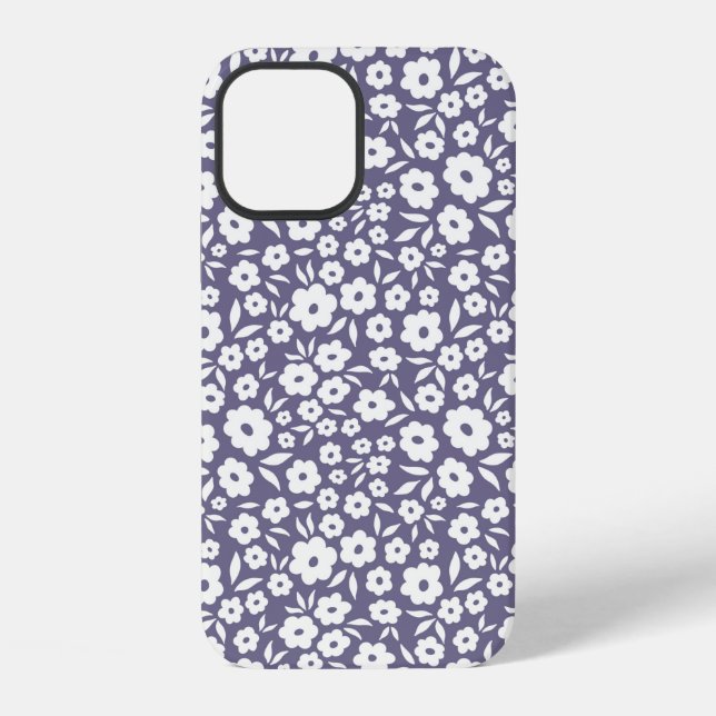 Funda Para iPhone Flores de moda patrón sin fisuras. Pequeña ilustra (Reverso )