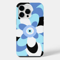 Flores de ojos malvadas azul suave Amulet griego e