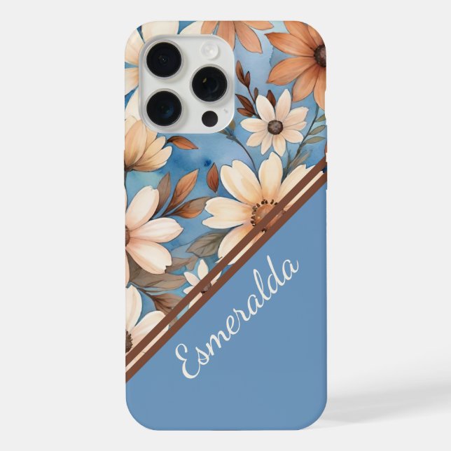 Funda Para iPhone Flores de Otoño Pastel (Reverso )