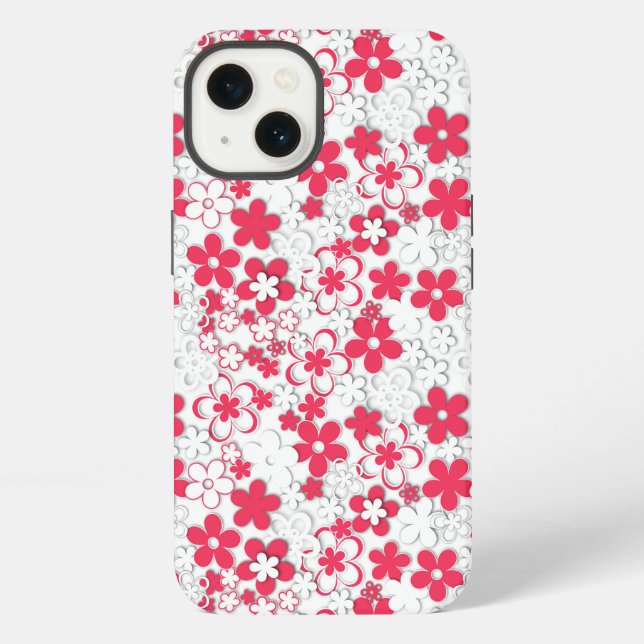 Funda Para iPhone Flores de papel (Reverso )