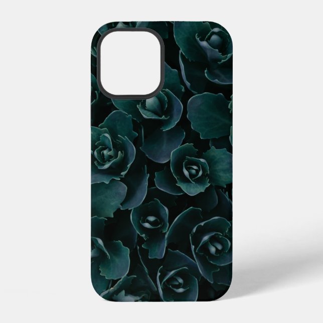FUNDA PARA iPhone FLORES DE PETAL GRIS EN SANGRE (Reverso )