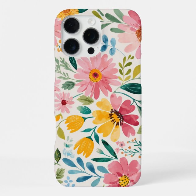 Funda Para iPhone Flores de primavera (Reverso )