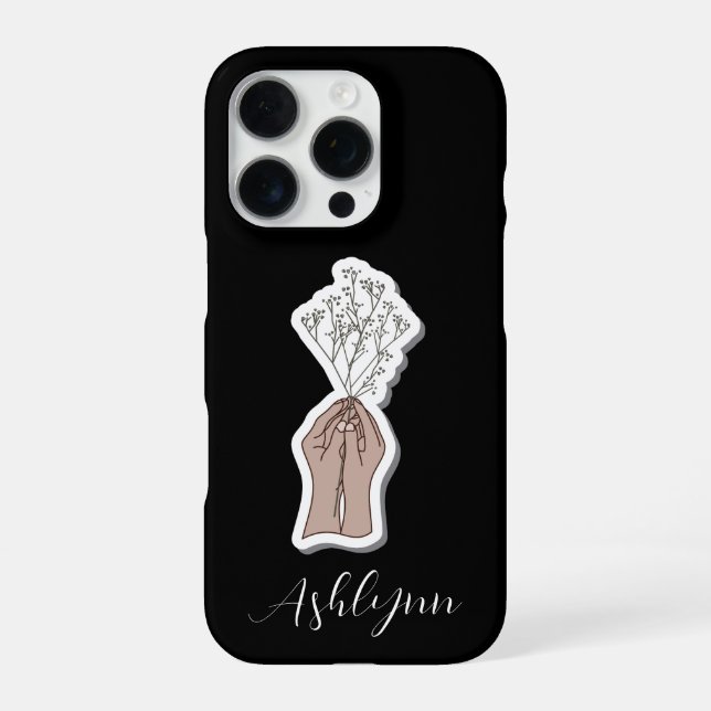 Funda Para iPhone Flores de Respiración de Bebé  (Reverso)