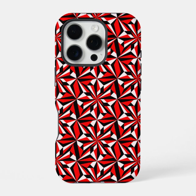 Funda Para iPhone Flores del desierto en rojo (Reverso )